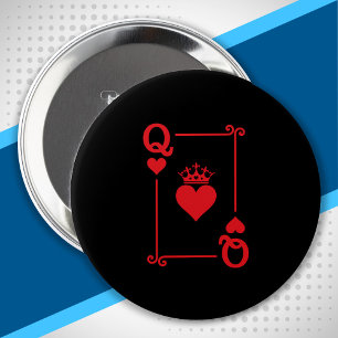 Badge Rond 10 Cm Couples jumelés Costume d'Halloween Reine des Coeu