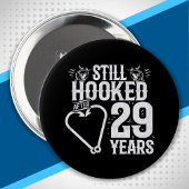Badge Rond 10 Cm Couples mariés 29 ans