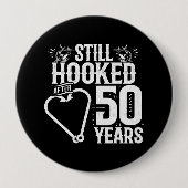 Badge Rond 10 Cm Couples mariés 50 ans (Devant)