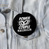 Badge Rond 10 Cm Couples mariés à 32e anniversaire 32 ans (En situation)