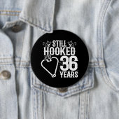 Badge Rond 10 Cm Couples mariés à 36 ans (En situation)