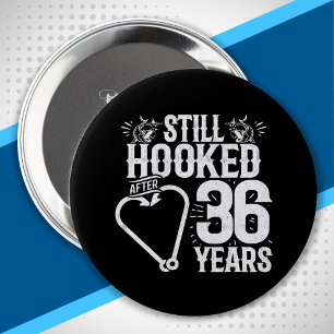 Badge Rond 10 Cm Couples mariés à 36 ans