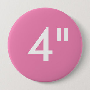 Badge Rond 10 Cm Coutume 4" modèle rond énorme de blanc de bouton
