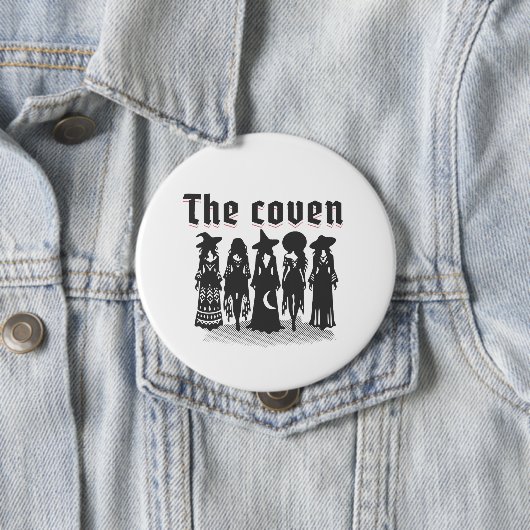Badge Rond 10 Cm coven bachelorette party witchy (En situation)