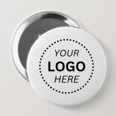 Badge Rond 10 Cm Create Your Own Custom Logo Design 4'' Round (Devant & derrière)