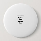 Badge Rond 10 Cm Create Your Own white  (Devant)
