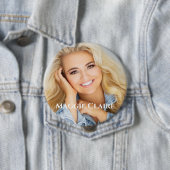 Badge Rond 10 Cm Créez votre propre bouton photo de 4 pouces ! (En situation)