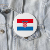 Badge Rond 10 Cm Croatie (En situation)
