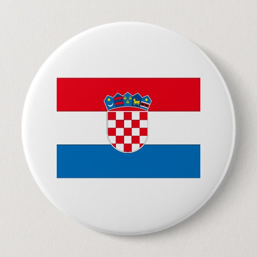 Badge Rond 10 Cm Croatie (Devant)
