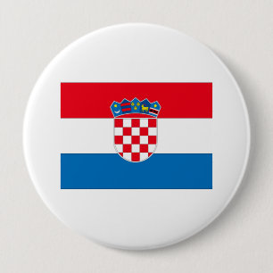 Badge Rond 10 Cm Croatie