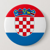 Badge Rond 10 Cm Croatie (Devant)