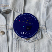 Badge Rond 10 Cm Crux de constellation de l'hémisphère sud (En situation)