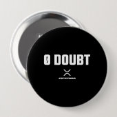 Badge Rond 10 Cm Crypto de mème XRP Crypto crypto 0 devis de doute (Devant & derrière)