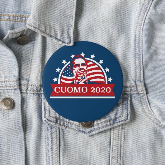 Badge Rond 10 Cm Cuomo 2020 | Vote pour le président (En situation)