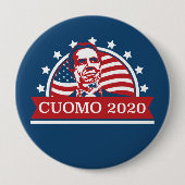 Badge Rond 10 Cm Cuomo 2020 | Vote pour le président (Devant)