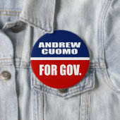 BADGE ROND 10 CM CUOMO D'ANDREW POUR LE GOUVERNEUR (En situation)