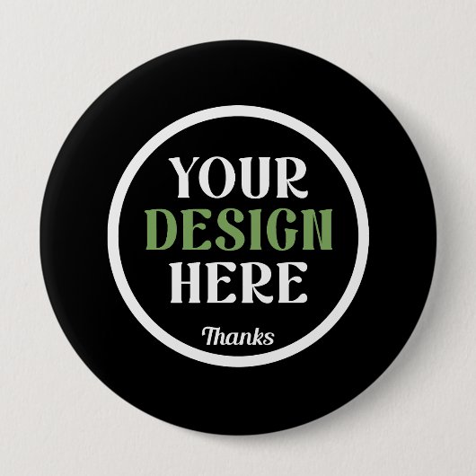 Badge Rond 10 Cm custom, unique, sleek & minimalist (Devant)