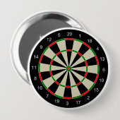 Badge Rond 10 Cm Dart Board (Devant & derrière)