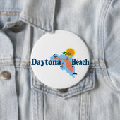 Badge Rond 10 Cm Daytona Beach. (En situation)