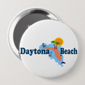Badge Rond 10 Cm Daytona Beach. (Devant & derrière)