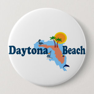 Badge Rond 10 Cm Daytona Beach.