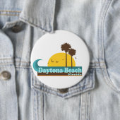 Badge Rond 10 Cm Daytona Beach. (En situation)