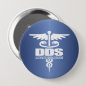 Badge Rond 10 Cm DDS de Caduceus (Devant & derrière)