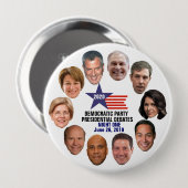 Badge Rond 10 Cm Débat de la première nuit du Parti démocrate 2020 (Devant & derrière)