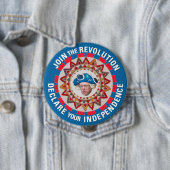 Badge Rond 10 Cm Déclarez votre indépendance (En situation)