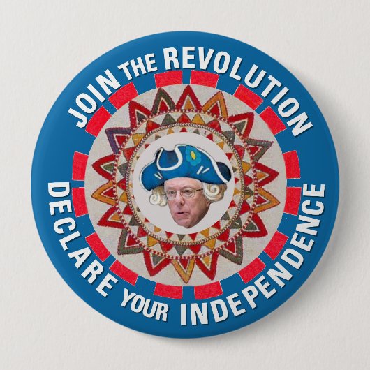 Badge Rond 10 Cm Déclarez votre indépendance (Devant)