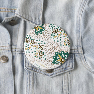 Badge Rond 10 Cm Décoration de maison à motif floral