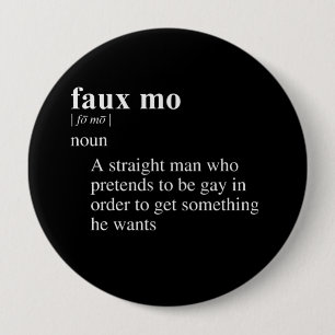 BADGE ROND 10 CM DÉFINITION DE L'ORDINATEUR MOTEUR FAUX
