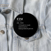 Badge Rond 10 Cm Définition F2M (En situation)