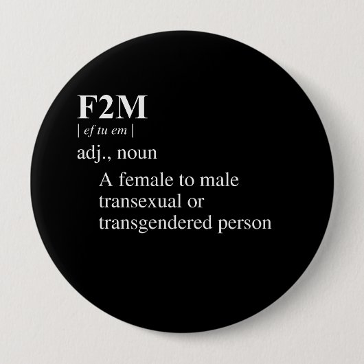 Badge Rond 10 Cm Définition F2M (Devant)