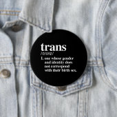 Badge Rond 10 Cm definition of trans - -  LGBT Definitions - (En situation)