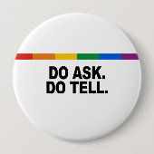 Badge Rond 10 Cm Demander un message (Devant)