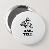 Badge Rond 10 Cm Demandez. Le dites (Devant & derrière)