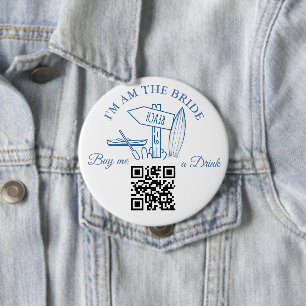 Badge Rond 10 Cm Dernier voile avant le week-end de Bachelorette 