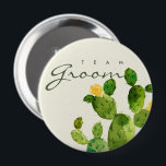 BADGE ROND 10 CM DÉSERT DE COULEUR D'EAU VERTE CACTUS FLOWER GROOM<br><div class="desc">Si vous avez besoin d'une personnalisation ou d'autres éléments correspondants,  n'hésitez pas à me contacter à l'adresse yellowfebstudio@gmail.com</div>