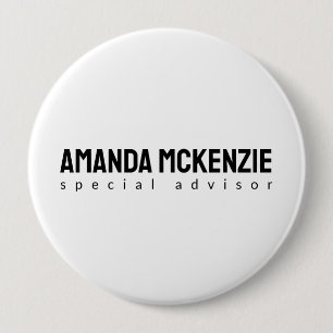 Badge Rond 10 Cm Design unique créatif minimaliste tendance