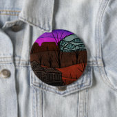 Badge Rond 10 Cm Désoler le paysage (En situation)