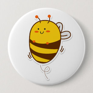 Badge Rond 10 Cm Dessin d'Abete Kawaii