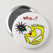 Badge Rond 10 Cm Deux créatures étranges et curieuses (Devant & derrière)