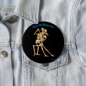 Badge Rond 10 Cm Dia de Muertos (En situation)