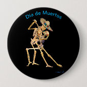 Badge Rond 10 Cm Dia de Muertos (Devant)