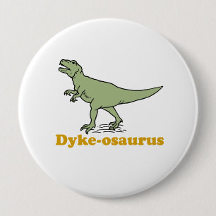 Badge Rond 10 Cm Digue-osaurus