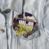 Badge Rond 10 Cm Dimensions de curiosité (En situation)