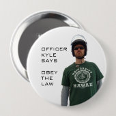 Badge Rond 10 Cm Dirigeant Kyle (Devant & derrière)