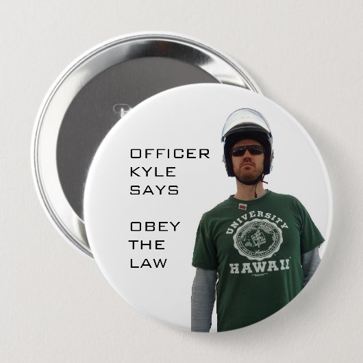 Badge Rond 10 Cm Dirigeant Kyle (Devant & derrière)