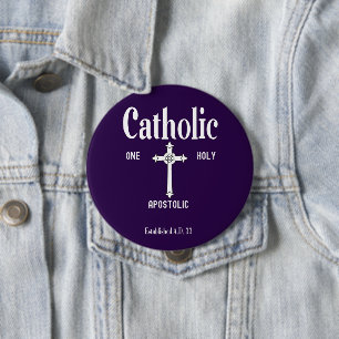 Badge Rond 10 Cm Don catholique